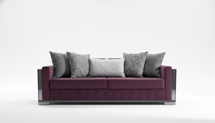 Moderne Couch Sofas Design Sofa Dreisitzer Sitz Burgund Sofa 3 Sitzer