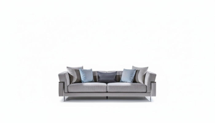 Sofagarnitur 3+3+1 Anrichte Spiegel Couchtisch Sitzer Garnitur Design
