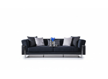 Wohnzimmer Sofagarnitur 3+1 Spiegel Couchtisch Sitzer Garnitur Design