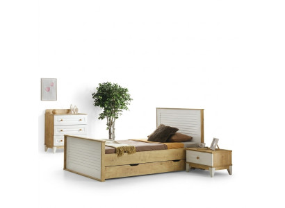 Bett Nachttisch Kommode stilvolle Möbel für Ihr Schlafzimmer 3-tlg. Set