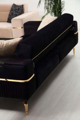 Sofagarnitur Sofa Garnitur Sofas 3+1 Sitz Sessel Möbel Polster Designer Couchen
