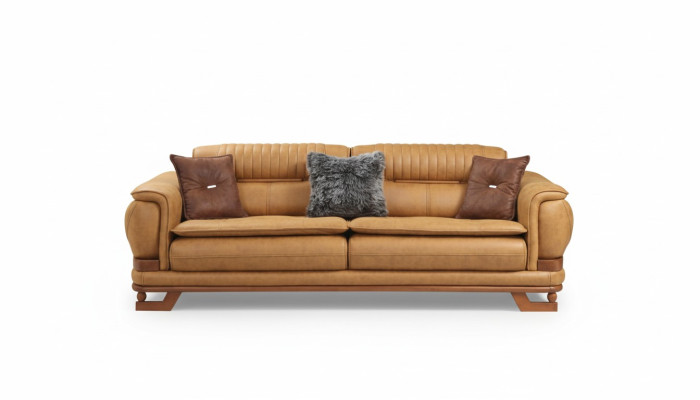 Dreibettsofa Dreisitzer Sofa 3 Sitzer Sofas Design Wohnzimmer Kunstleder