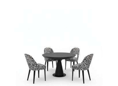 Essgruppe Essecke Esszimmertisch Esszimmer Esstisch Stuhl Tisch Holz Set 5tlg