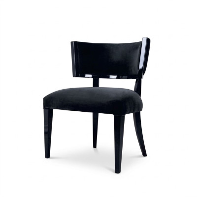 Esszimmerstuhl Stuhl Lehnstuhl Design Stühle Sessel Sitz Holz Luxus Schwarz
