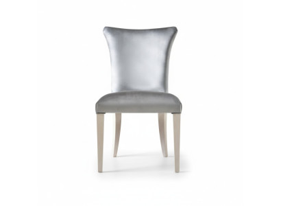Esszimmerstuhl Stuhl Sitzer Sessel Esszimmer Stühle Holz Silber Modern Luxus Neu