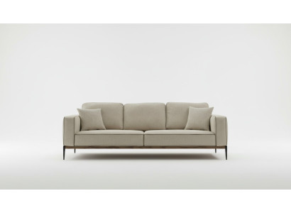 Sofa Viersitzer 4 Sitzer Stoff Sofas Modern Design Wohnzimmer Beige
