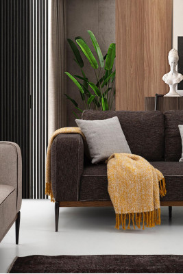 Komplette Couchgarnitur Sofagarnitur Sofa 321 Sitzer Stoff Set Beige