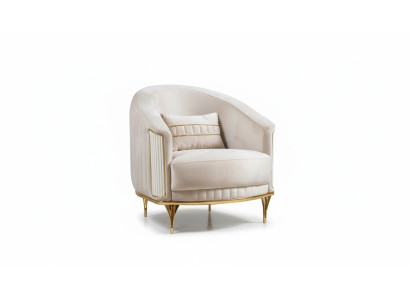 Sessel Modern Couch Sofa Relax Stoff Lounge Textil Sitzer Luxus Sitz Polyester