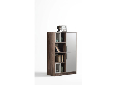Bücherregal  Schränke Regale Bücher Schrank System Möbel Design Trenn Wand Regal
