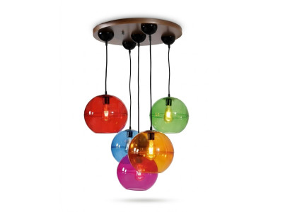 Design Leuchte Decken Lampen Modern Silber Wandleuchte Luster Bunt Kronleuchter