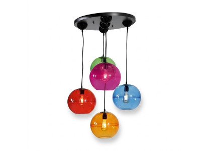 Design Leuchte Kronleuchter Decken Lampen Modern Silber Wandleuchte Luster Bunt