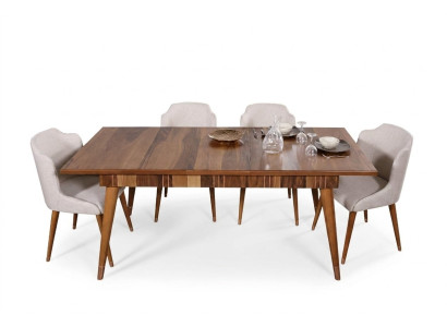 Tische Holztisch Metall Tisch Luxus Esstische Italienische Design Möbel Holz Neu