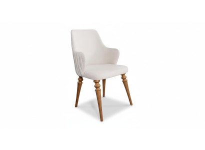 Stuhl Stühle Luxus Design Lehnstuhl Holz Polster Neu Modern Esszimmer Möbel Holz