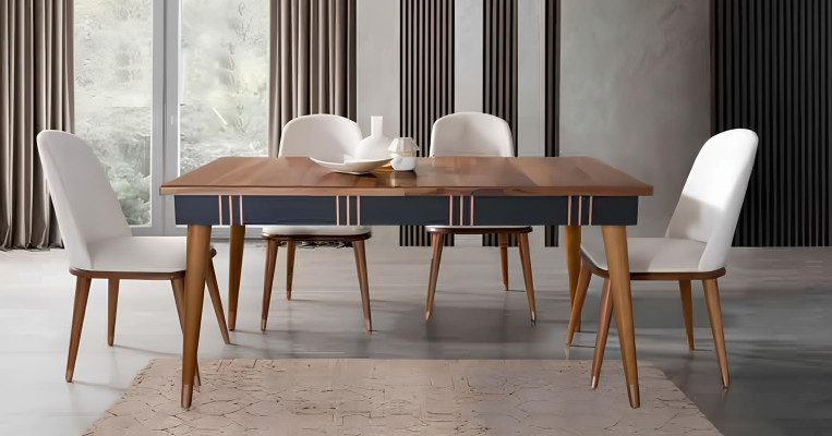 Tisch Esstisch Holz Tische Stil Möbel italienischer Luxus 160 x 90 Holztische