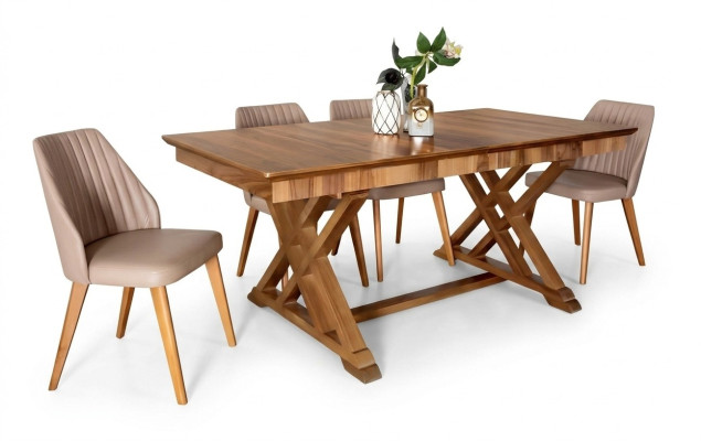 Garnitur Tisch 6x Lehnstuhl Stühle Luxus Essgruppe Set 7tlg Komplette Esszimmer