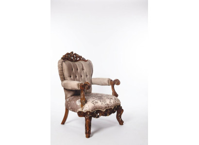 Sessel Thron Stuhl Couch Barock Stühle Möbel Einrichtung Samt Gold