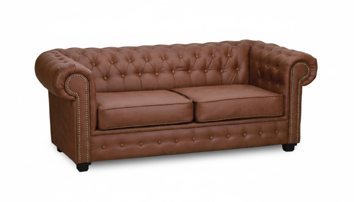 Chesterfield Sofa Stoff Grau Sofas Wohnzimmer Couch Sitzpolster Möbel