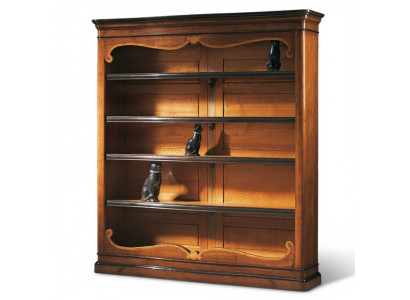 Massives Regal Bücherschrank Holz Schrank Italienische Möbel Schränke Regale Neu