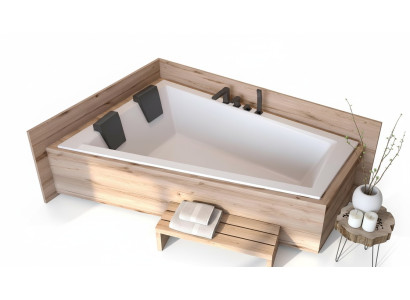 Badewanne 2 Personen Eck Bade Wannne Badezimmer Einbau Wannen Acryl Design Neu