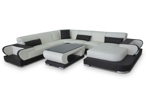 Moderne Wohnzimmer Couch Weich gepolsterte Eckgarnutitur Maßfertigung sofa + USB