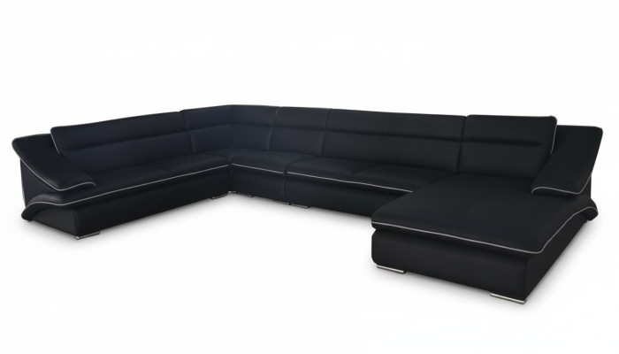 Sofa Ecksofa Design Polster Eckcouch Eckgarnitur Couch UForm Wohnlandschaft +USB