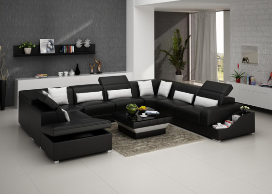 Wohnlandschaft Moderne Ecksofa Couch Polster Eckgarnitur Sofa Eck Garnitur + USB