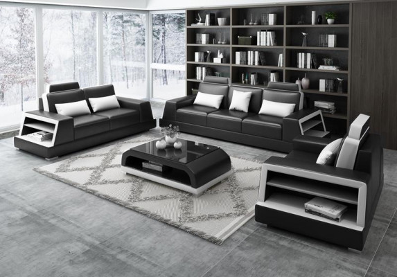 Design Couch Sofa Garnitur Polster Sofas Couchen Sitz Garnituren Neu 3+1 Sitzer