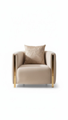 Sessel Polster Sitzer Design Couch Sessel Relax Lounge Stoff Luxus Wohnzimmer