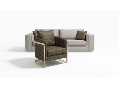 Sofagarnitur 3+3 Sitzer Sofa Sessel Sofas Luxus Garnitur Set Samt Stoff Gruppe