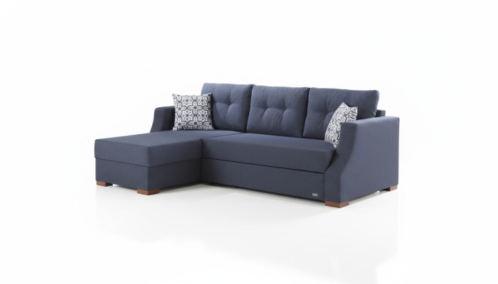 Sofa Designer Sofa mit Bettfunktion Bettkasten Schlafsofa Ecksofa Couch L-Form