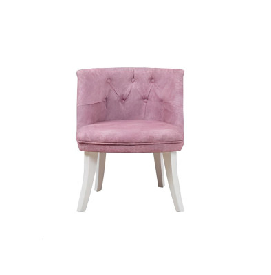Rosa Chesterfield Stuhl Exklusiver Polsterstuhl Designer Sitzmöbel 
