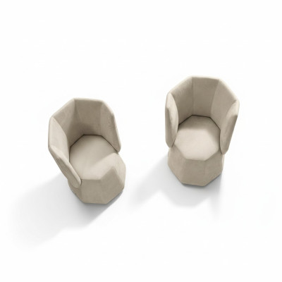 Design Sessel Luxus Einsitzer Modern Lehn Textil 1 Sitz Möbel Einsitzer Prianera