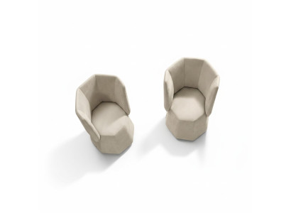 Design Sessel Luxus Einsitzer Modern Lehn Textil 1 Sitz Möbel Einsitzer Prianera