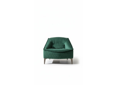 Sessel Einsitzer Luxus 1Sitzer Polster Sitz Designer Textil Sitz Stoff Moderne