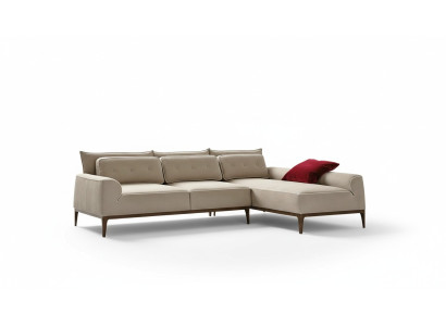 Ecksofa L Form Couch Luxus Möbel Sofa Grau Design Wohnzimmer Möbel Italienische
