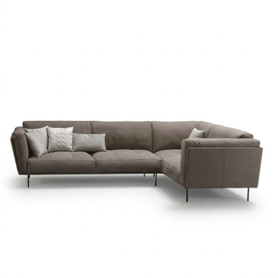 Stoff Ecksofa L-Form Sofa Couch Design Polster Textil Luxus Couchen