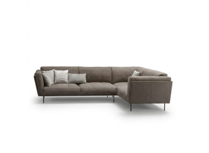 Stoff Ecksofa L-Form Sofa Couch Design Polster Textil Luxus Couchen