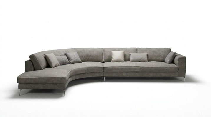 Design L Form Leder Grau Luxus Couchen Neu Ecksofa Couch Sofas Wohnlandschaft