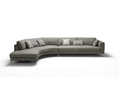 Design L Form Leder Grau Luxus Couchen Neu Ecksofa Couch Sofas Wohnlandschaft