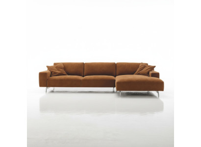 Ecksofa Braun Design Polsterung Couch Textil Wohnzimmer L Form Sofas Prianera
