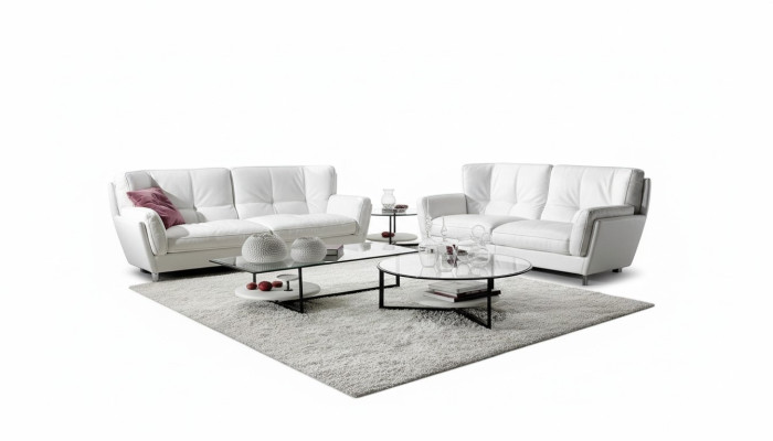 Edle Wohnzimmer Sitzmöbel Designer 3+2 Polstersofas Luxuriöses Couch-Set