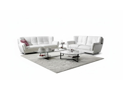 Edle Wohnzimmer Sitzmöbel Designer 3+2 Polstersofas Luxuriöses Couch-Set