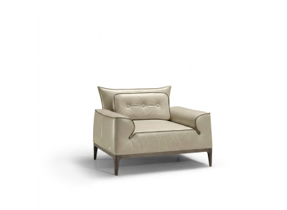 Design Leder Sessel Wohnzimmer Lounge Luxus Stuhl Design Möbel Braun Prianera