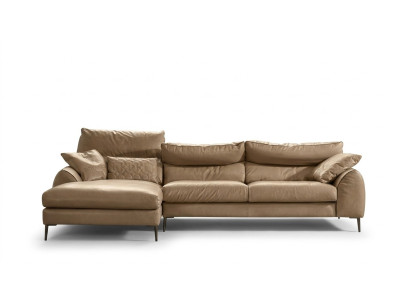 Ecksofa L-Form Wohnzimmer Sofa Couch Polster Ecke Garnitur Beige Leder Sofas Neu