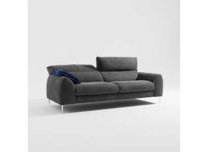 Dreisitzer Sofa 3 Sitzer Sofas Polster Prianera Möbel Luxus Textil Couchen Grau