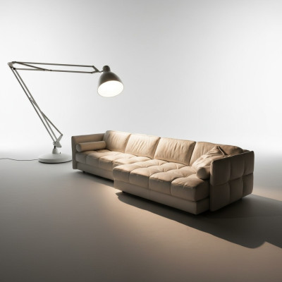 Designer Ledersofa Ecksofa Polster Eck Couch Sitz Eck L Form Garnitur Sofa Neu