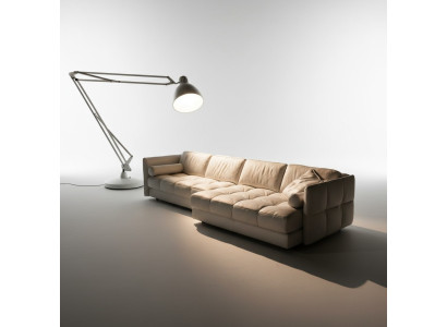 Designer Ledersofa Ecksofa Polster Eck Couch Sitz Eck L Form Garnitur Sofa Neu