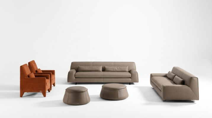 Sofagarnitur Couch Polster Ledersofa Prianera Italienische Möbel Sofa