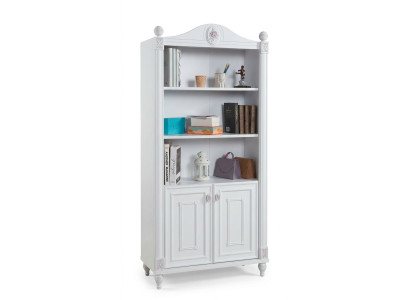 Bücherschrank Bücherregal Jugendzimmer Holz Möbel Regale Weiß Regal