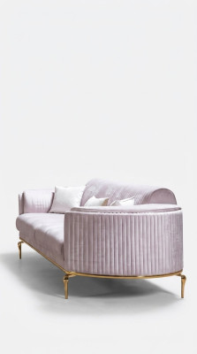 Luxus dreisitzer sofa couch moderne couchen textil stoff 234cm xxl
